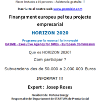 Jornada informativa - HORIZON 2020
