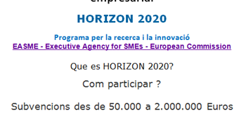 Jornada informativa - HORIZON 2020